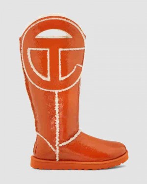 Botas UGG All Gender X TELFAR Logo Tall Hombre Naranjas | COO8641K