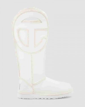 Botas UGG All Gender X TELFAR Logo Tall Hombre Blancas | COP8642J