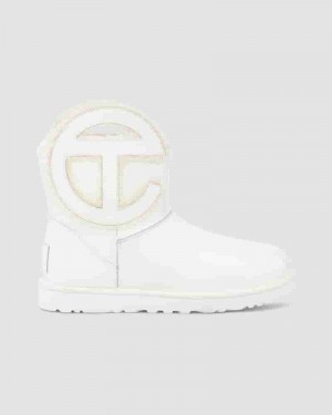 Botas UGG X Telfar Logo Mini Crinkle Hombre Blancas | COY8638X