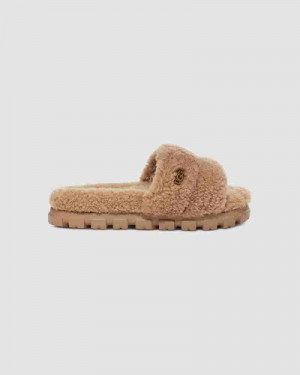 Pantuflas UGG Cozetta Curly Niños Cafe | COU8730Z