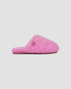 Pantuflas UGG Maxi Curly Slide Mujer Rosas | CON8605W