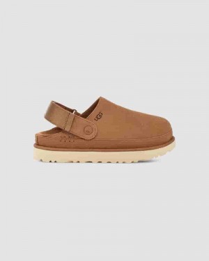 Sandalias UGG Goldenstar Clog Mujer Cafe | COD8568F