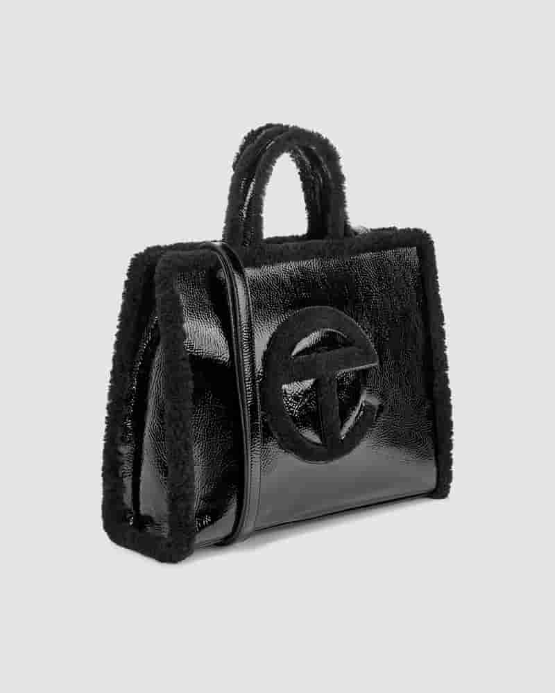 Bolsas UGG All Gender X TELFAR Medium Shopper Crinkle Mujer Negras | COV8506R