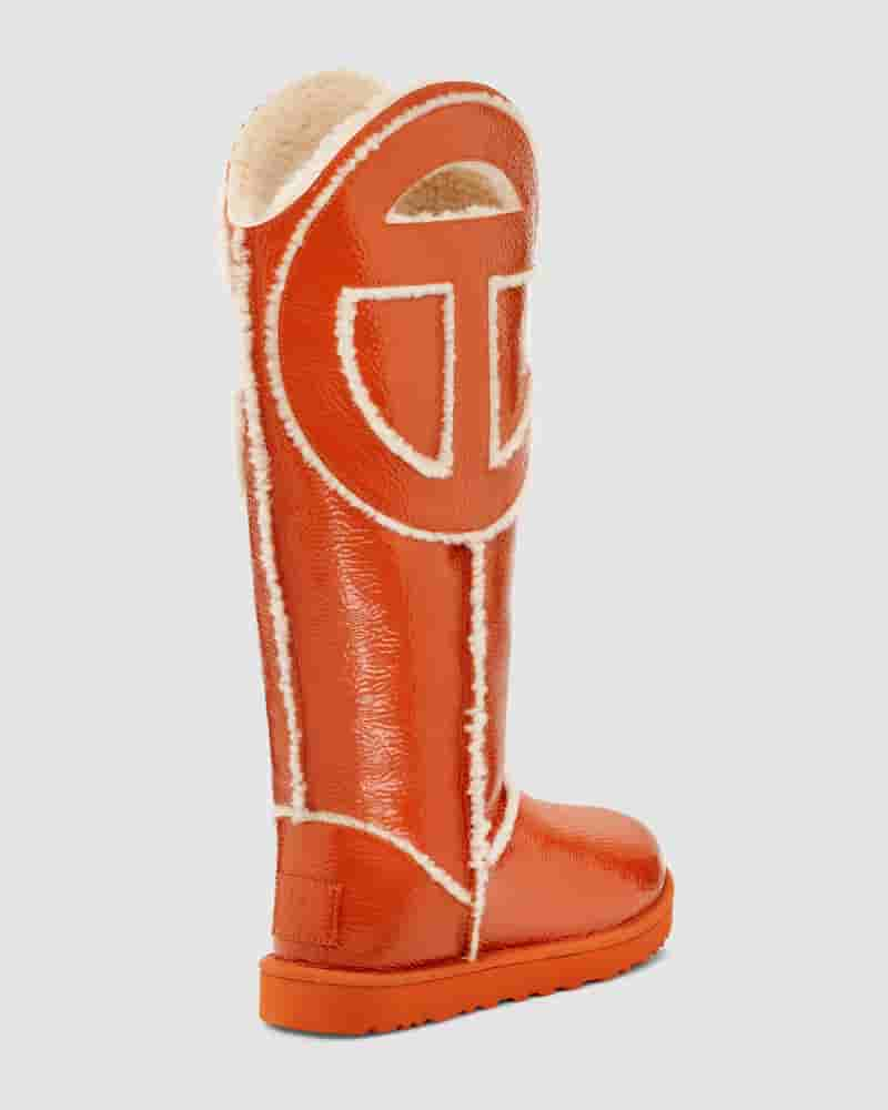 Botas UGG All Gender X TELFAR Logo Tall Hombre Naranjas | COO8641K