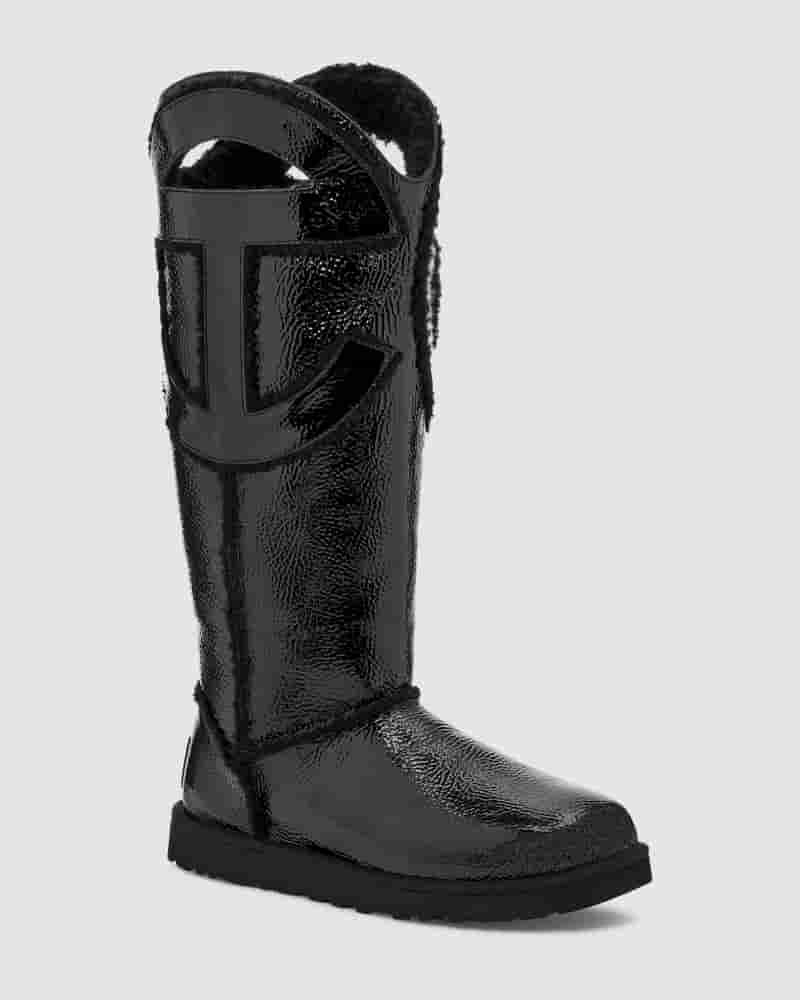 Botas UGG All Gender X TELFAR Logo Tall Hombre Negras | COA8643H