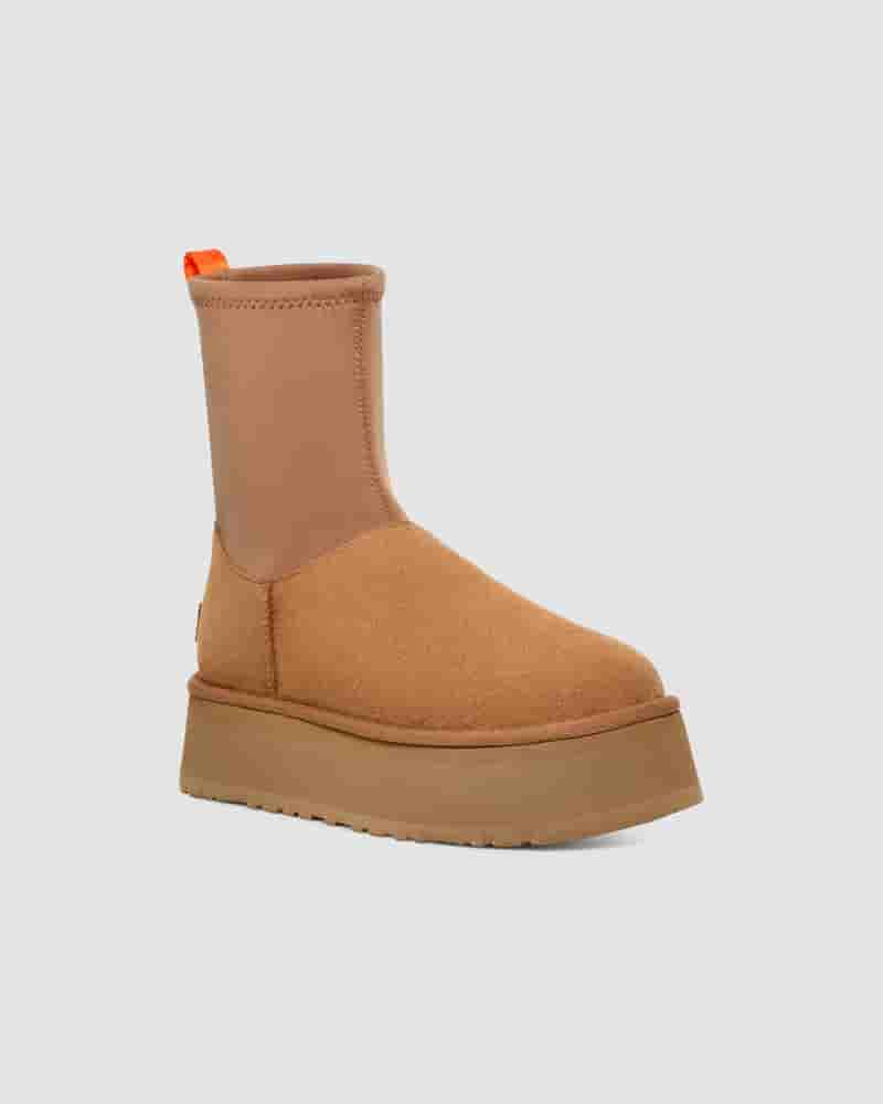 Botas UGG Classic Dipper Mujer Cafe | COV8558R