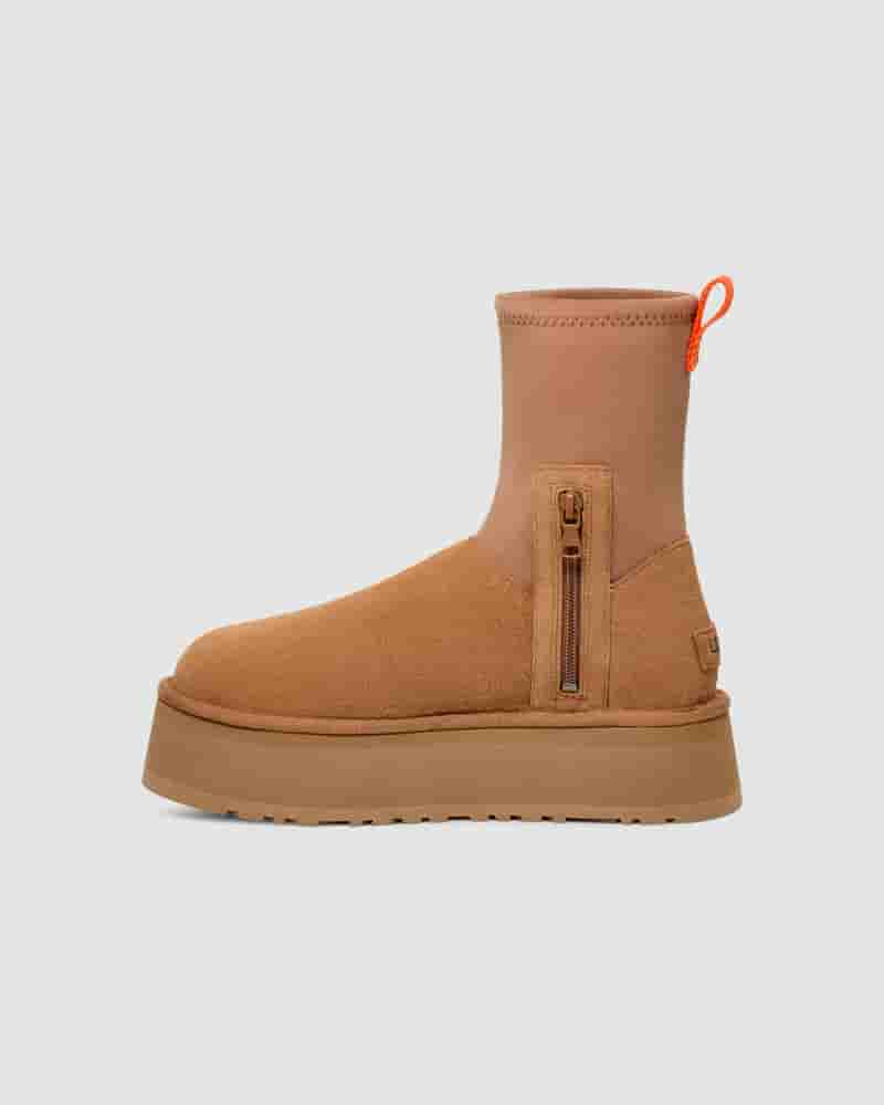 Botas UGG Classic Dipper Mujer Cafe | COV8558R