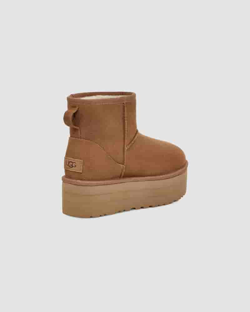 Botas UGG Classic Mini Platform Mujer Cafe | COB8557E