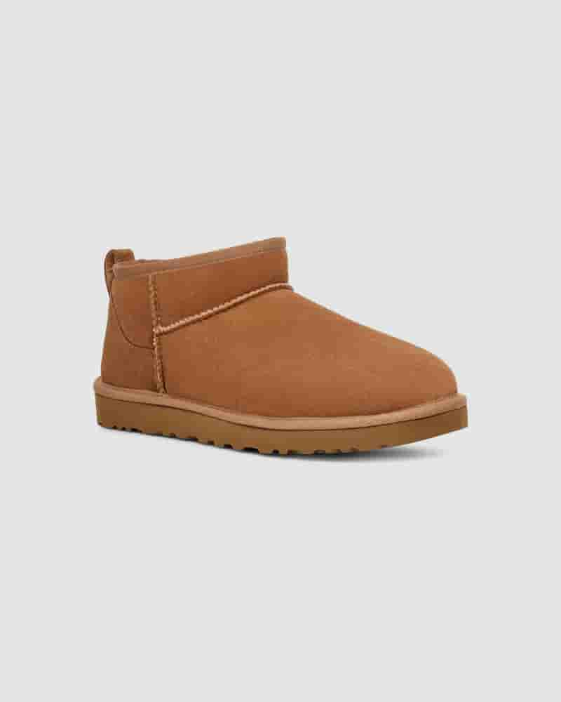 Botas UGG Classic Ultra Mini Hombre Marrones | COH8648A