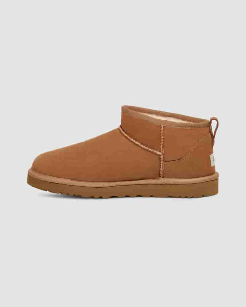 Botas UGG Classic Ultra Mini Hombre Marrones | COH8648A