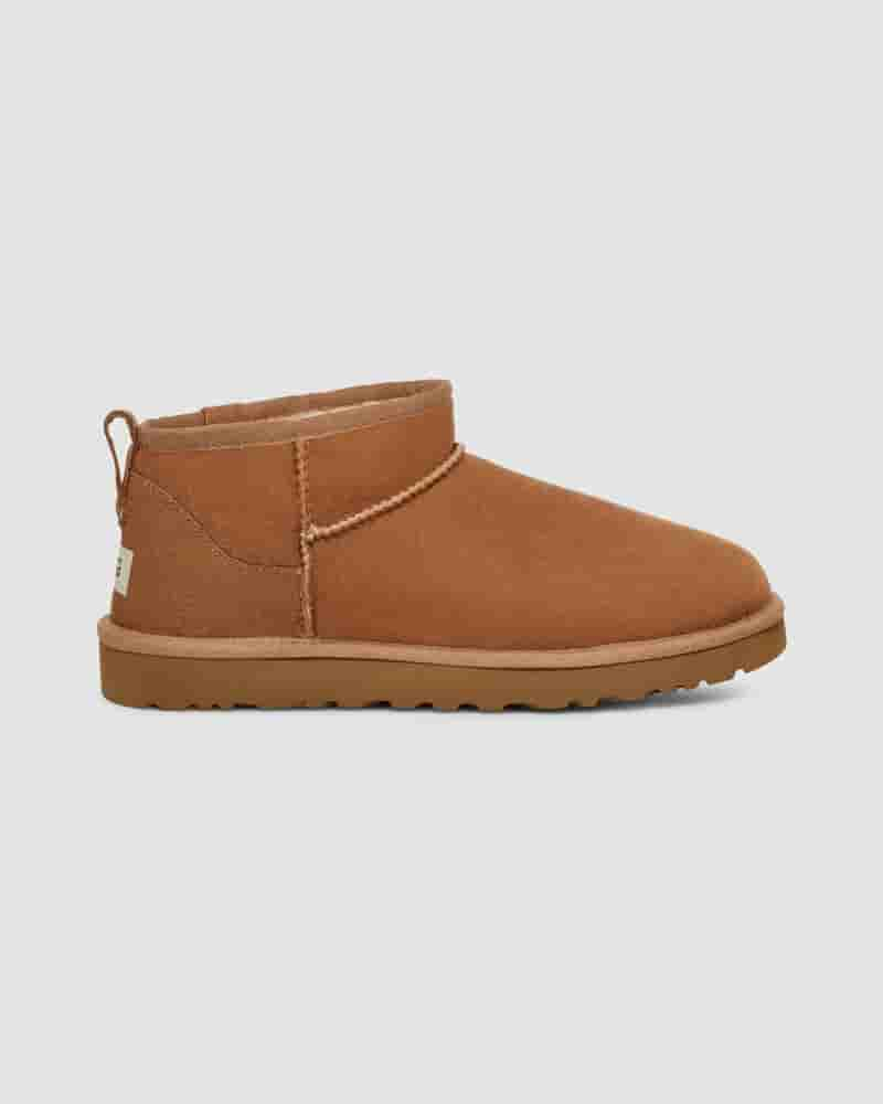 Botas UGG Classic Ultra Mini Hombre Marrones | COH8648A