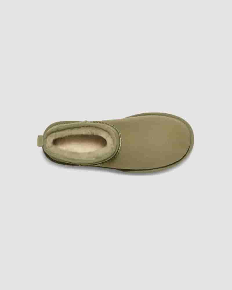 Botas UGG Classic Ultra Mini Niños Verde Oliva | COV8707R