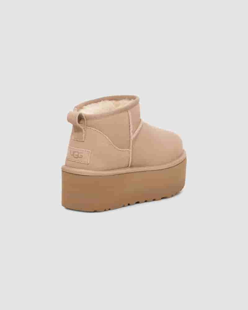 Botas UGG Classic Ultra Mini Platform Mujer Marrones | COB8552E