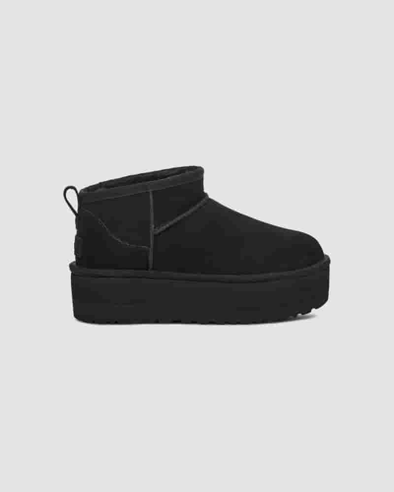 Botas UGG Classic Ultra Mini Platform Mujer Negras | COM8555Q