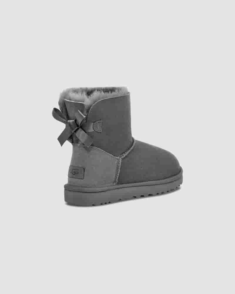 Botas UGG Mini Bailey Bow II Mujer Gris | COQ8529M