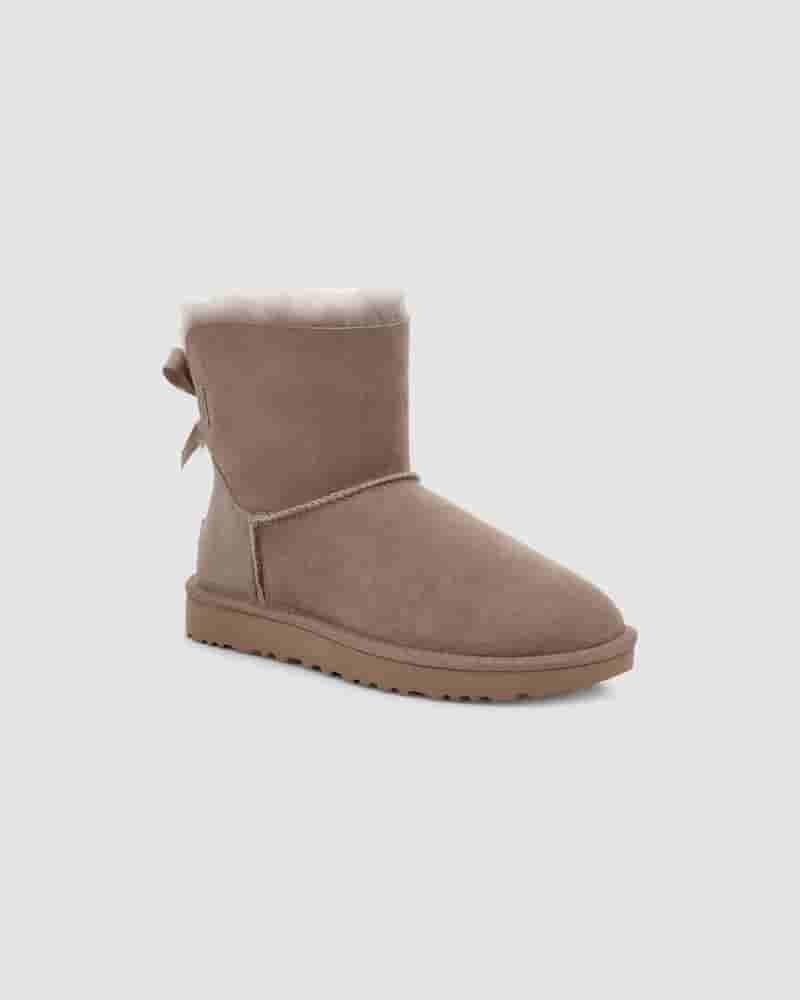 Botas UGG Mini Bailey Bow II Mujer Kaki | COE8526B