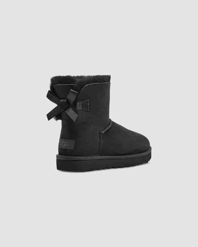 Botas UGG Mini Bailey Bow II Mujer Negras | COW8527N