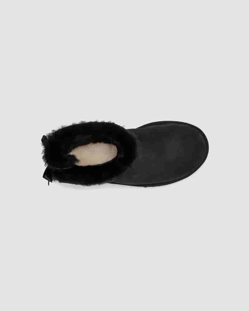 Botas UGG Mini Bailey Bow II Mujer Negras | COW8527N