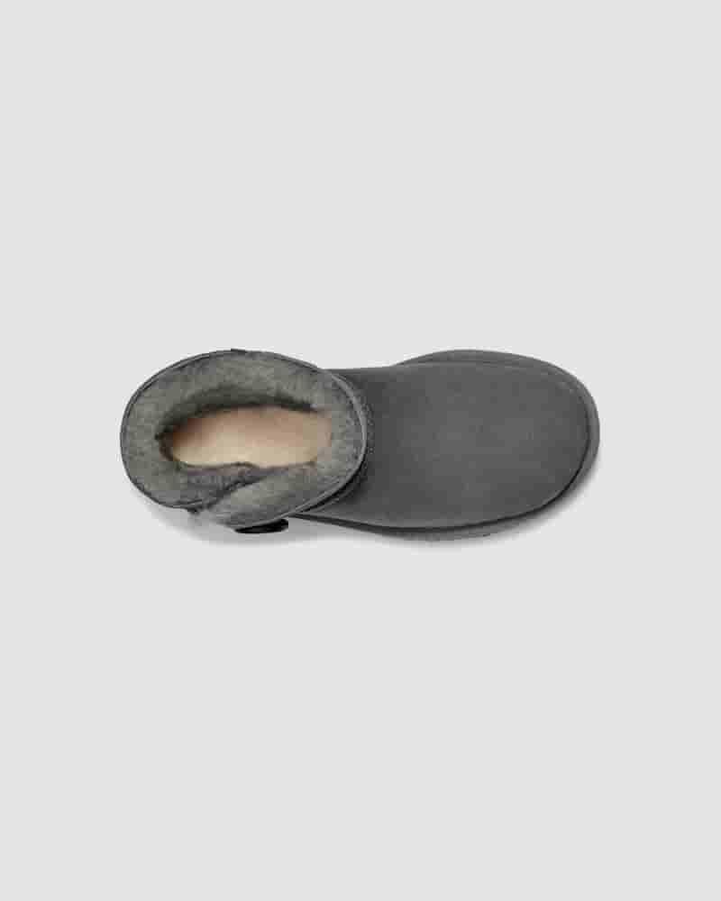 Botas UGG Mini Bailey Button II Mujer Gris | COY8523X