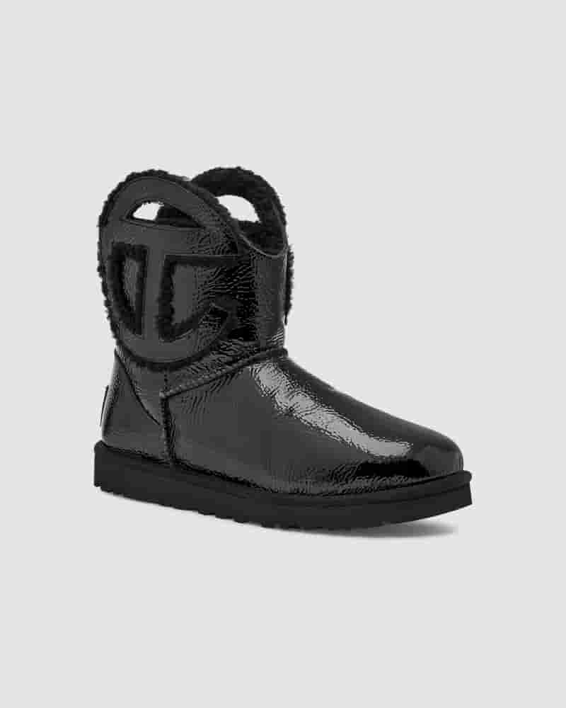 Botas UGG X Telfar Logo Mini Crinkle Hombre Negras | COT8637C