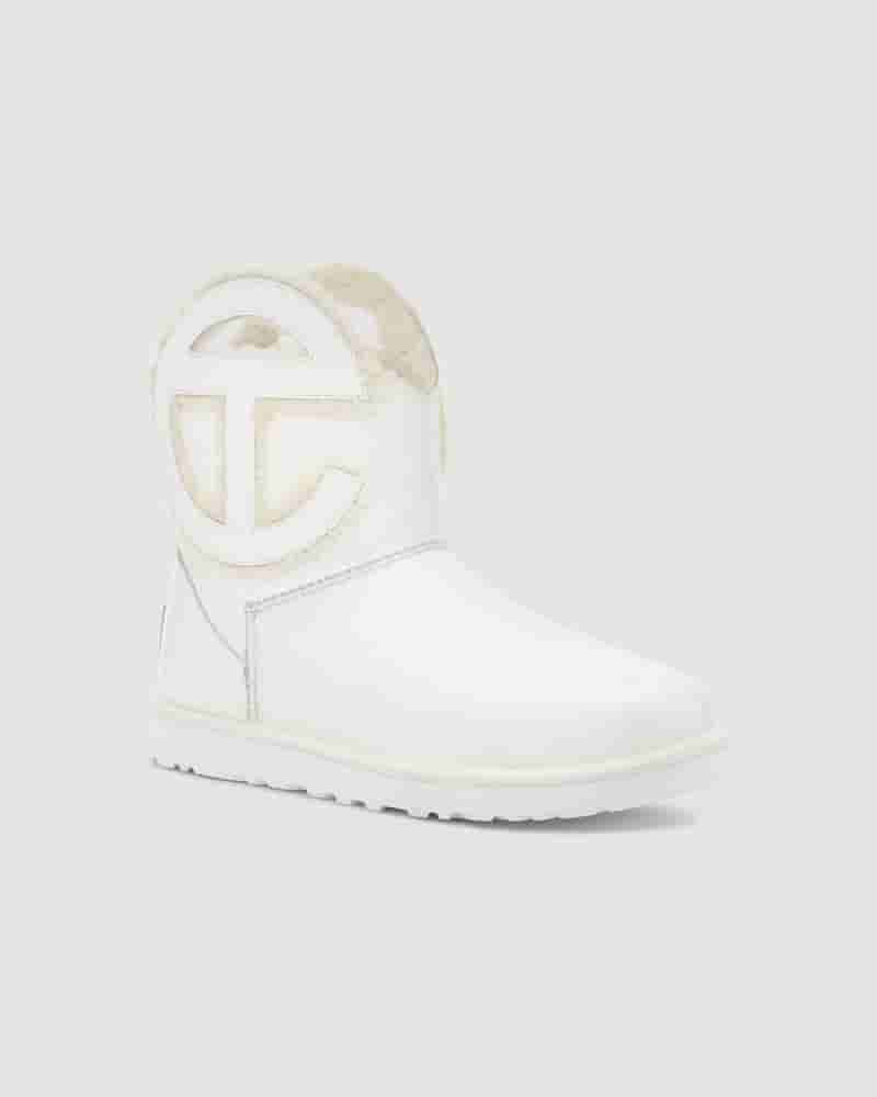 Botas UGG X Telfar Logo Mini Crinkle Hombre Blancas | COY8638X