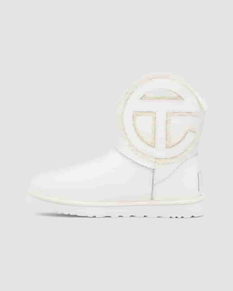 Botas UGG X Telfar Logo Mini Crinkle Hombre Blancas | COY8638X