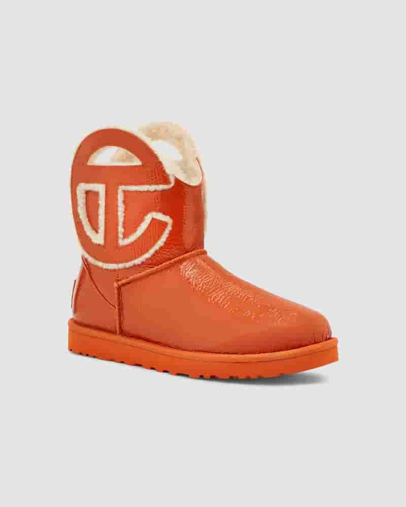 Botas UGG X Telfar Logo Mini Crinkle Hombre Naranjas | COU8639Z