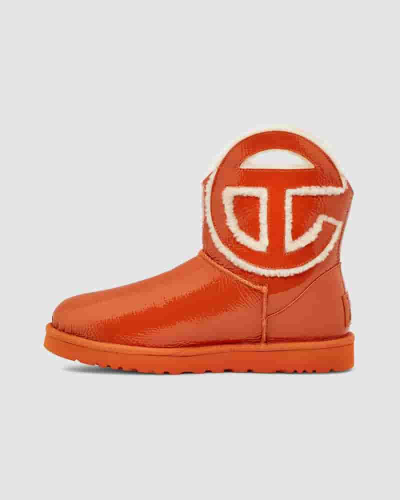 Botas UGG X Telfar Logo Mini Crinkle Hombre Naranjas | COU8639Z