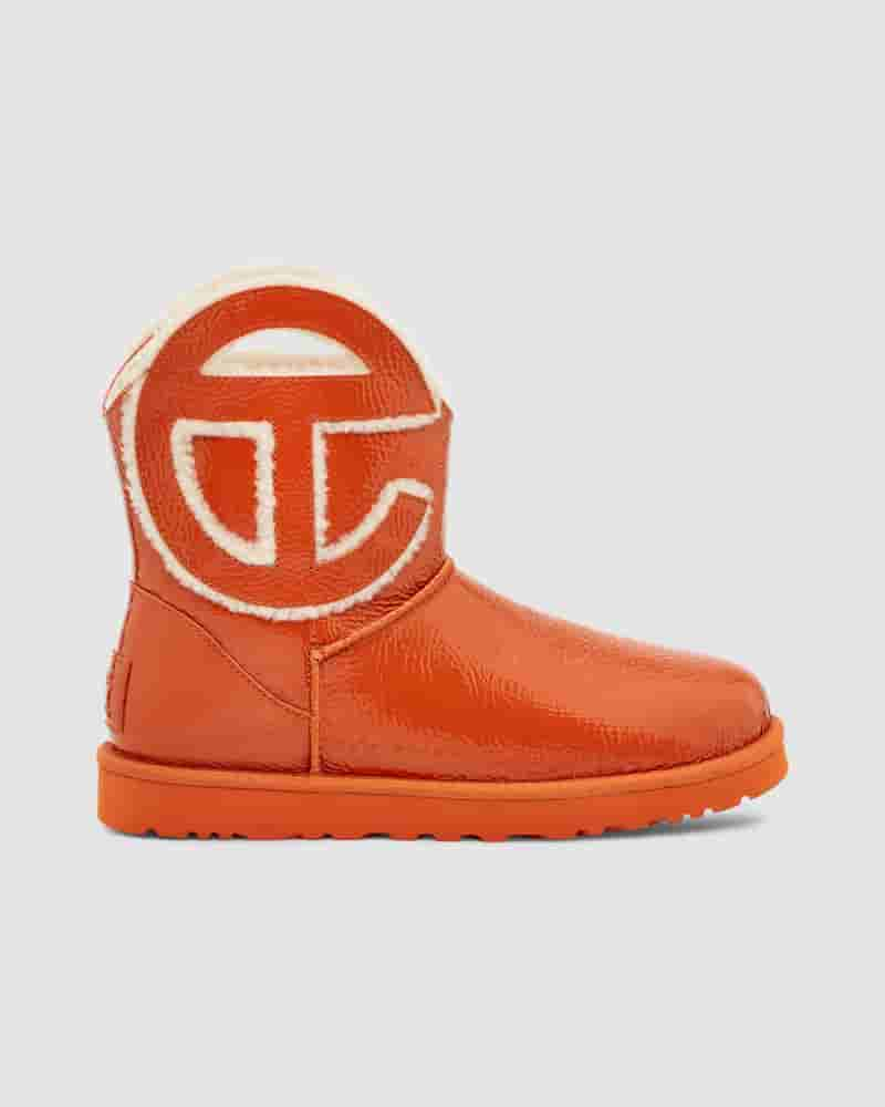 Botas UGG X Telfar Logo Mini Crinkle Hombre Naranjas | COU8639Z