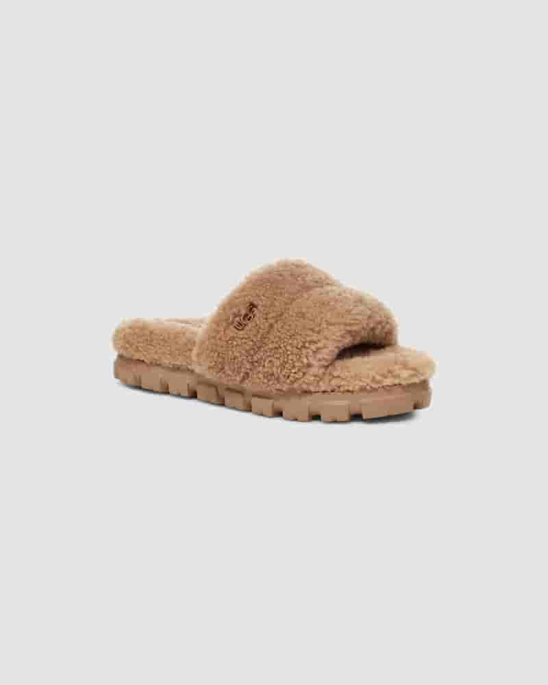 Pantuflas UGG Cozetta Curly Mujer Marrones | COX8612Y