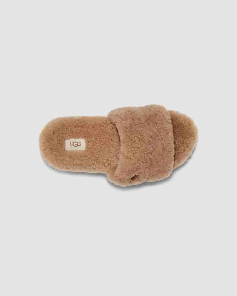 Pantuflas UGG Cozetta Curly Mujer Marrones | COX8612Y