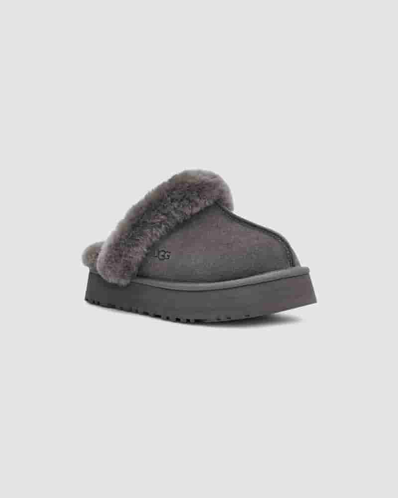 Pantuflas UGG Disquette Mujer Gris | COC8611T