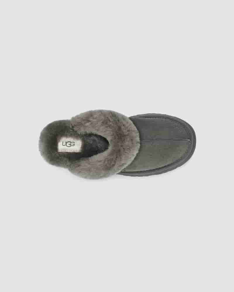 Pantuflas UGG Disquette Niños Gris | COF8723D