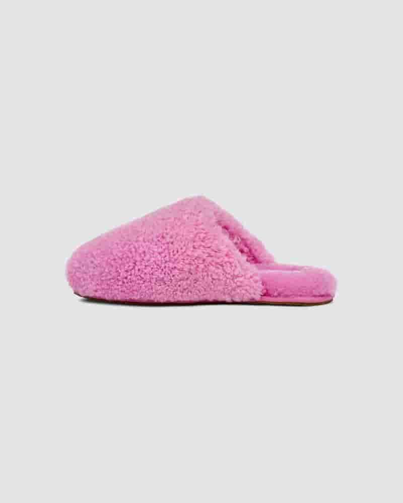 Pantuflas UGG Maxi Curly Slide Mujer Rosas | CON8605W