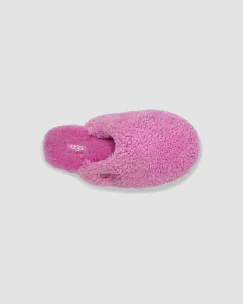 Pantuflas UGG Maxi Curly Slide Mujer Rosas | CON8605W