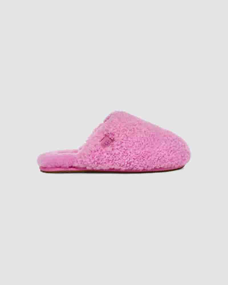 Pantuflas UGG Maxi Curly Slide Mujer Rosas | CON8605W