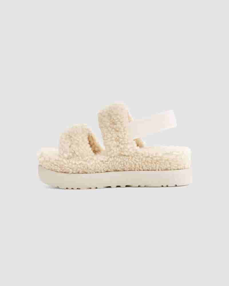 Pantuflas UGG Oh Fluffita Mujer Beige | COB8604E