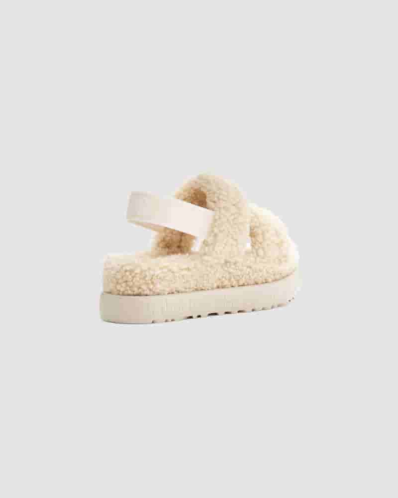 Pantuflas UGG Oh Fluffita Mujer Beige | COB8604E