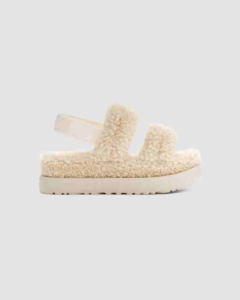 Pantuflas UGG Oh Fluffita Mujer Beige | COB8604E