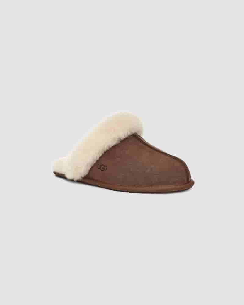 Pantuflas UGG Scuffette II Mujer Chocolate | COA8591H