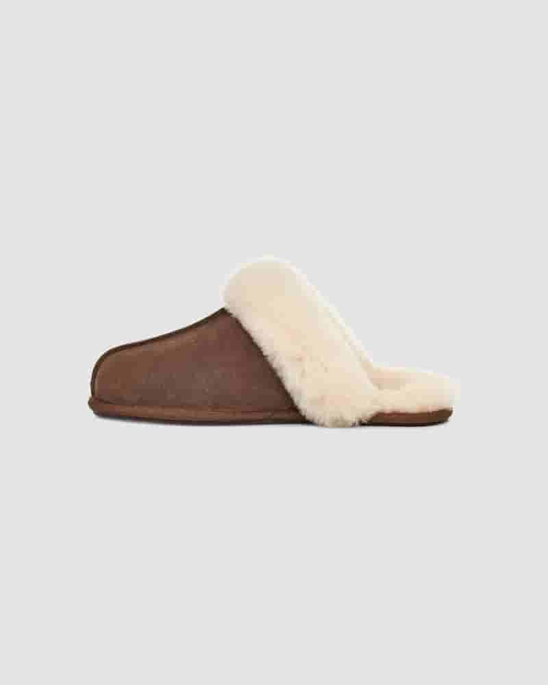 Pantuflas UGG Scuffette II Mujer Chocolate | COA8591H