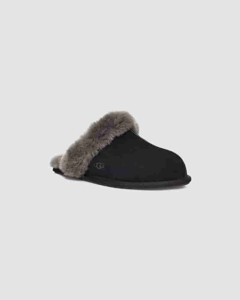 Pantuflas UGG Scuffette II Mujer Negras Gris | COJ8597P