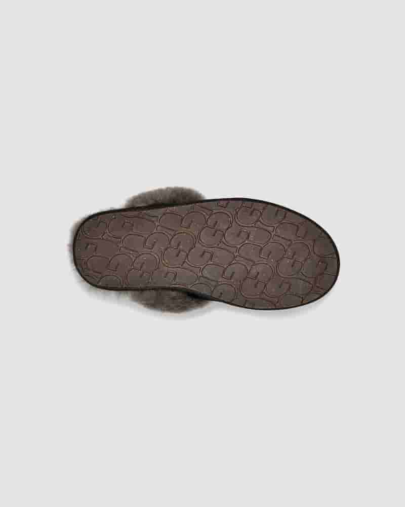 Pantuflas UGG Scuffette II Mujer Negras Gris | COJ8597P