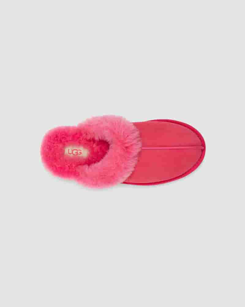 Pantuflas UGG Scuffette II Mujer Rosas Rojas | COK8598O