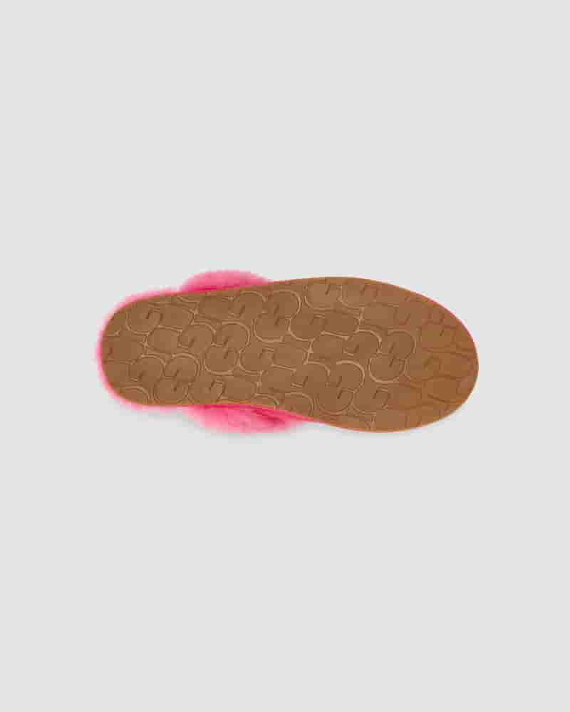 Pantuflas UGG Scuffette II Mujer Rosas Rojas | COK8598O