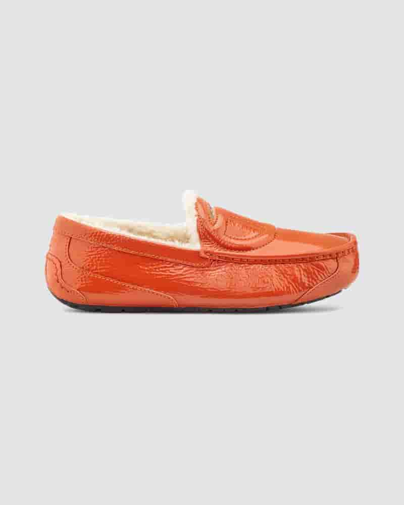 Pantuflas UGG X Telfar Loafer Crinkle Hombre Naranjas | COB8661E