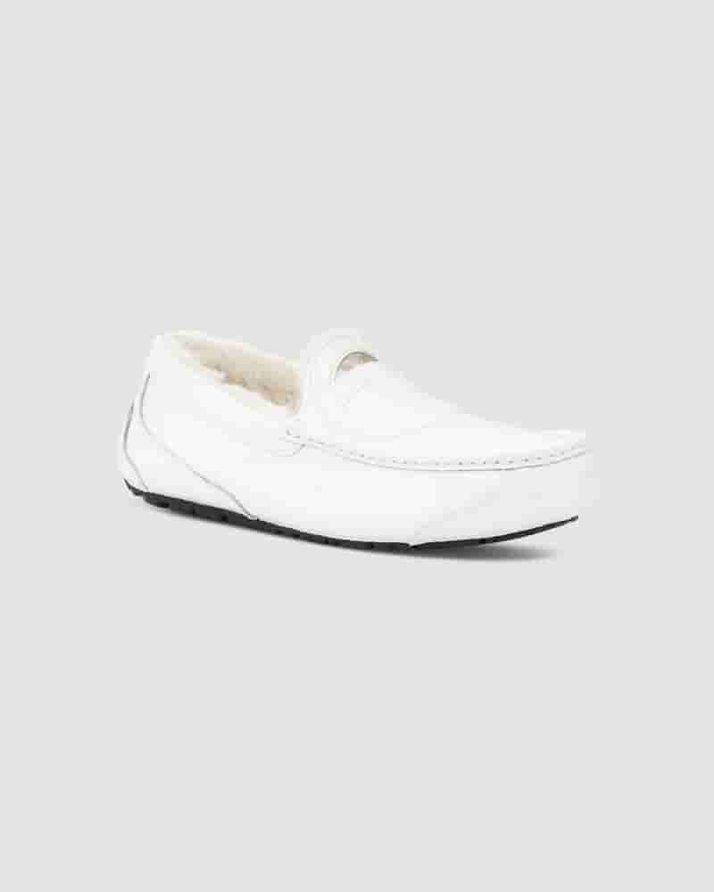 Pantuflas UGG X Telfar Loafer Crinkle Hombre Blancas | COC8663T