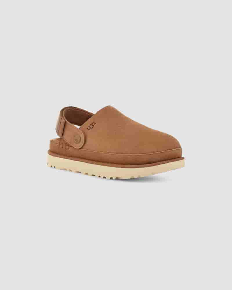 Sandalias UGG Goldenstar Clog Mujer Cafe | COD8568F