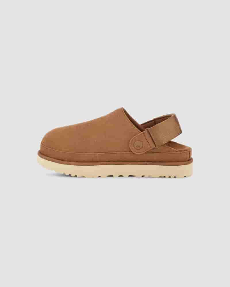 Sandalias UGG Goldenstar Clog Mujer Cafe | COD8568F