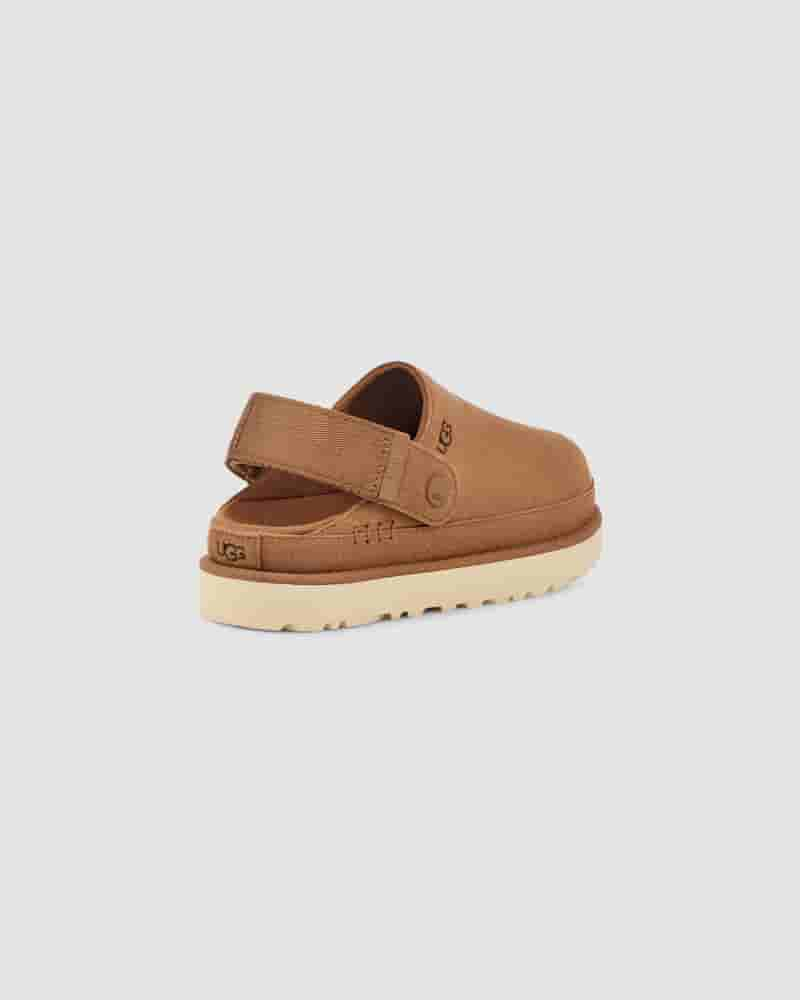 Sandalias UGG Goldenstar Clog Mujer Cafe | COD8568F